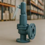 Клапан предохранительный сбросной Ду25 Ру3 муфтовый стальной угловой